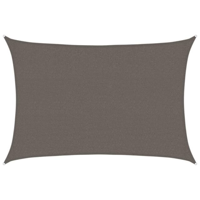 Berkfield Home Sunshade Sail 160 g/m ² Anthracite 2.5x4 m HDPE in Dark Grey - image 1