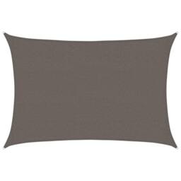 Berkfield Home Sunshade Sail 160 g/m ² Anthracite 2.5x4 m HDPE in Dark Grey - thumbnail 1