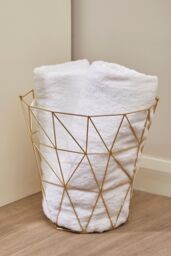 Orsina Durable Gold Finish Tall Storage Basket, Functional Storage Basket For Kitchen, Stylish Decorative Basket - thumbnail 5