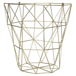 Orsina Durable Gold Finish Tall Storage Basket, Functional Storage Basket For Kitchen, Stylish Decorative Basket - thumbnail 6
