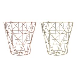 Orsina Durable Gold Finish Tall Storage Basket, Functional Storage Basket For Kitchen, Stylish Decorative Basket - thumbnail 2