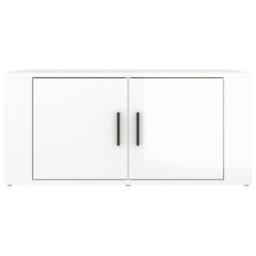 Berkfield Home Coffee Table High Gloss White 80x50x36 cm Engineered Wood - Size: 80 x 50 x 36 cm - thumbnail 5