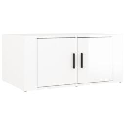 Berkfield Home Coffee Table High Gloss White 80x50x36 cm Engineered Wood - Size: 80 x 50 x 36 cm - thumbnail 1