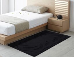 Smart Living Ovalack Heavy Duty Machine Washable Hallway Kitchen Non Slip Door Mat in Black - Size: 40 cm x 60 cm - thumbnail 4