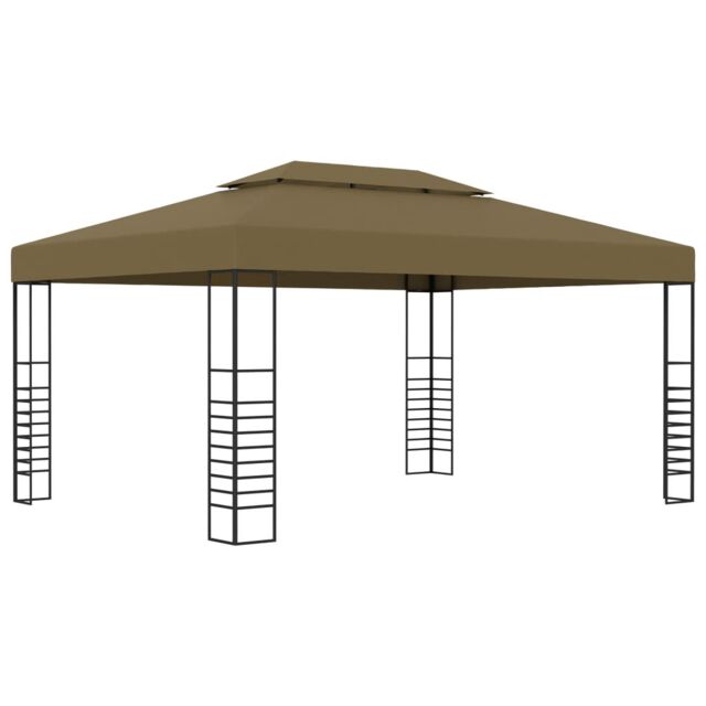 Berkfield Home Gazebo 3x4 m Taupe 180 g/m ² in Beige - image 1