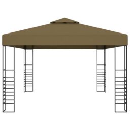 Berkfield Home Gazebo 3x4 m Taupe 180 g/m ² in Beige - thumbnail 3