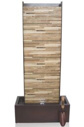 Primrose Wall Zinc Water Feature Stone Brick Lights Fountain Outdoor H120cm - thumbnail 1