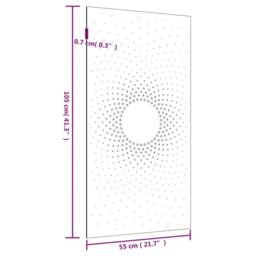 Berkfield Home Garden Wall Decoration 105x55 cm Corten Steel Sun Design in Brown - thumbnail 8