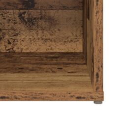 Berkfield Home TV Cabinet with Shelf with Storage 4 pcs Old wood Engineered wood in Brown - thumbnail 7