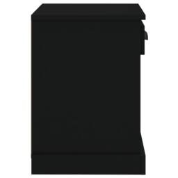 Berkfield Home Bedside Cabinets 2 pcs Black 43x36x50 cm - Size: 43 x 36 x 50 cm - thumbnail 9