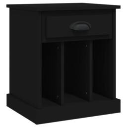 Berkfield Home Bedside Cabinets 2 pcs Black 43x36x50 cm - Size: 43 x 36 x 50 cm - thumbnail 6