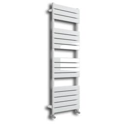 Bathroom Kingdom Queenstown White Designer Flat Panel Heated Towel Rail 1600x450mm
