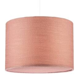 Happy Homewares Mocha Mousse Brown Textured Linen Pendant Lighting Shade with Diffuser in Taupe - Size: 12 inches - thumbnail 2