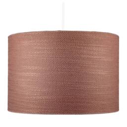 Happy Homewares Mocha Mousse Brown Textured Linen Pendant Lighting Shade with Diffuser in Taupe - Size: 12 inches - thumbnail 8