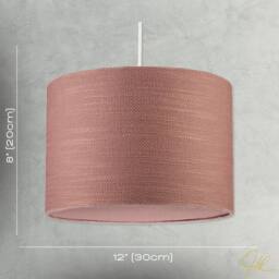 Happy Homewares Mocha Mousse Brown Textured Linen Pendant Lighting Shade with Diffuser in Taupe - Size: 12 inches - thumbnail 7