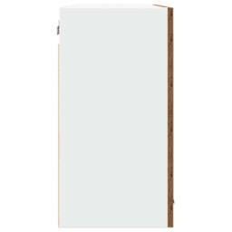 Berkfield Home Hanging Glass Cabinet Lyon Old Wood 80x31x60 cm Engineered Wood in Brown - Size: 80 x 31 x 60 cm - thumbnail 5