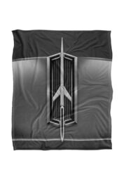 General Motors Oldsmobile 1964 Hood Emblem Silky Touch Super Soft Throw Blanket 152 X 127 cm in White - thumbnail 1