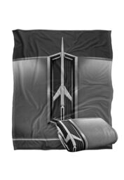 General Motors Oldsmobile 1964 Hood Emblem Silky Touch Super Soft Throw Blanket 152 X 127 cm in White - thumbnail 2