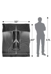 General Motors Oldsmobile 1964 Hood Emblem Silky Touch Super Soft Throw Blanket 152 X 127 cm in White - thumbnail 5