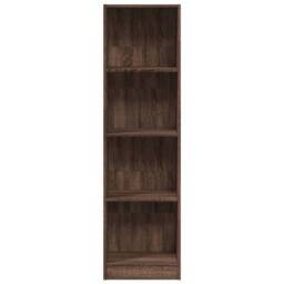 Berkfield Home Bookcase Brown Oak 40x24x143 cm Engineered Wood - Size: 40 x 24 x 143 cm - thumbnail 4