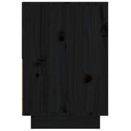 Berkfield Home Beautiful Bedside Cabinets 2 pcs Black 60x34x51 cm Solid Wood Pine - Size: 60 x 34 x 51 cm - thumbnail 8