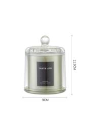 SHEONLY Lime Basil & Citrus Soy Wax Scented Candle with Bell Shaped Glass Cup in Green - thumbnail 6