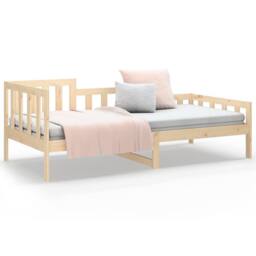 Berkfield Home Beautiful Day Bed 90x200 cm Solid Wood Pine in Light Tan - thumbnail 5