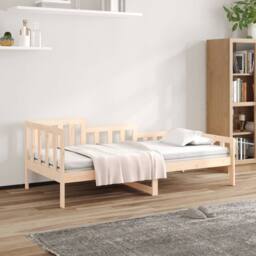 Berkfield Home Beautiful Day Bed 90x200 cm Solid Wood Pine in Light Tan - thumbnail 2