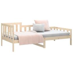 Berkfield Home Beautiful Day Bed 90x200 cm Solid Wood Pine in Light Tan - thumbnail 6