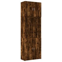 Berkfield Home Highboard Smoked Oak 80x42.5x249 cm Engineered Wood in Brown - thumbnail 2