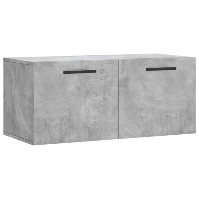 Berkfield Home Wall Cabinet Concrete Grey 80x36.5x35 cm Engineered Wood - image 1