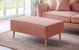 The Great Sofa Company Ailis Footstool Faro Coral