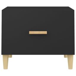 Berkfield Home Coffee Table Black 50x50x40 cm Engineered Wood - Size: 50 x 50 x 40 cm - thumbnail 6