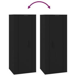 Berkfield Home Wall Mounted TV Cabinet Black 40x34, 5x100 cm - thumbnail 8