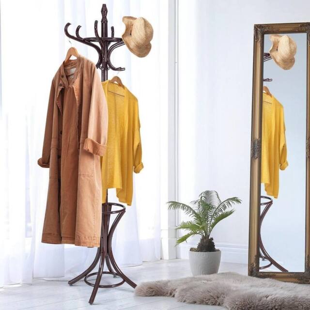 KORVIXA Coat Rack Free Standing Coat Rack in Brown - Size: 500mm - image 1