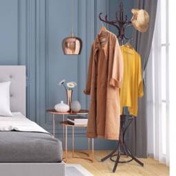 KORVIXA Coat Rack Free Standing Coat Rack in Brown - Size: 500mm - thumbnail 3