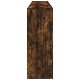 Berkfield Home Sideboard with LED Lights Smoked Oak 181.5x37x100 cm in Brown - thumbnail 7