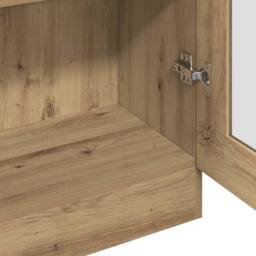 Berkfield Home Highboard Artisan Oak 82.5x30.5x185 cm Engineered Wood in Brown - thumbnail 8