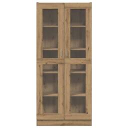 Berkfield Home Highboard Artisan Oak 82.5x30.5x185 cm Engineered Wood in Brown - thumbnail 4