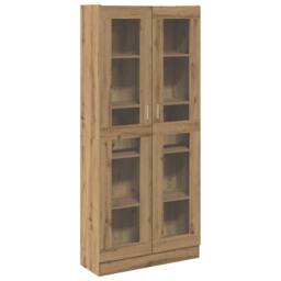 Berkfield Home Highboard Artisan Oak 82.5x30.5x185 cm Engineered Wood in Brown - thumbnail 3