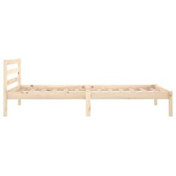 Berkfield Home Day Bed Solid Wood Pine 100x200 cm in Brown - thumbnail 5