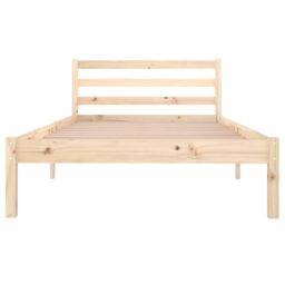 Berkfield Home Day Bed Solid Wood Pine 100x200 cm in Brown - thumbnail 4