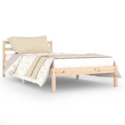 Berkfield Home Day Bed Solid Wood Pine 100x200 cm in Brown - thumbnail 2