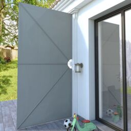 Berkfield Home Collapsible Terrace Side Awning Grey 400x200 cm - thumbnail 3