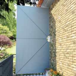 Berkfield Home Collapsible Terrace Side Awning Grey 400x200 cm - thumbnail 4