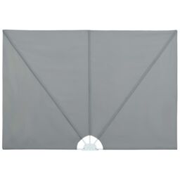Berkfield Home Collapsible Terrace Side Awning Grey 400x200 cm - thumbnail 2