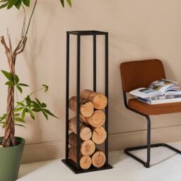 sweeek 112cm interior vertical log rack in Black - thumbnail 4