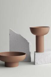 Blomus Miyabi Stoneware Vase L - Terracotta in Brown - thumbnail 3