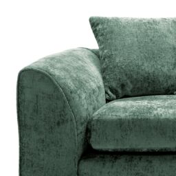 Abakus Direct Harriet Crushed Chenille 4 Seater Sofa in Rifle Green - thumbnail 2