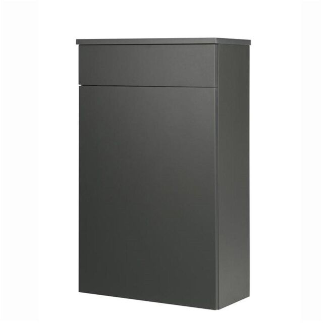 Clifton Matt Dark Grey 500mm Bathroom Standing WC Unit in Charcoal - image 1